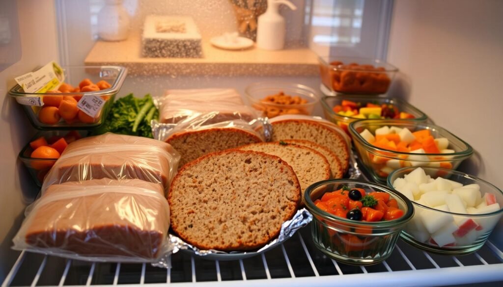 Leftover meatloaf storage