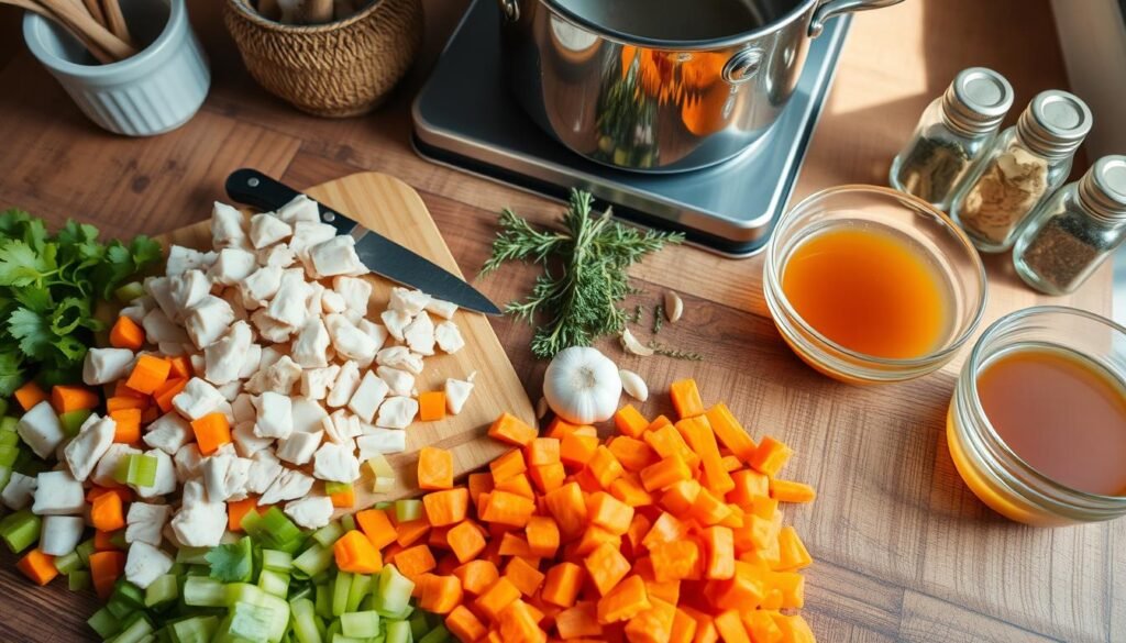Turkey Soup Ingredients Preparation Turkey Soup Ingredients Preparation