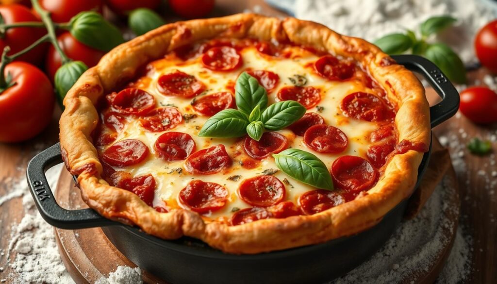 chicago-style pizza casserole