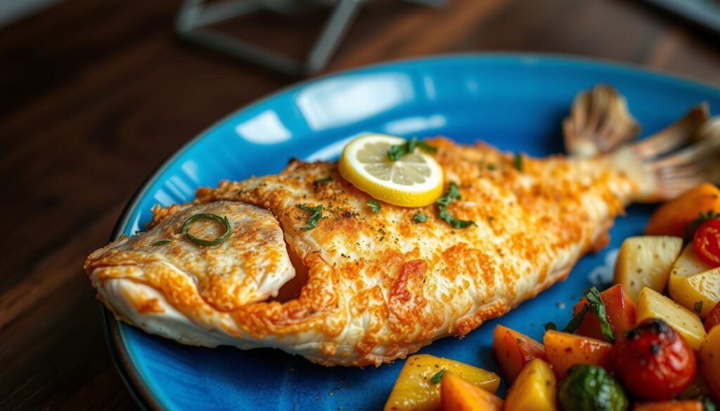 crispy air fried flounder