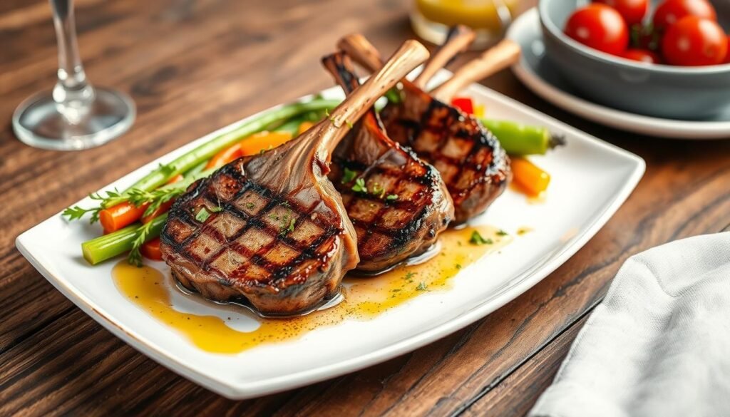 grilled lamb loin chops