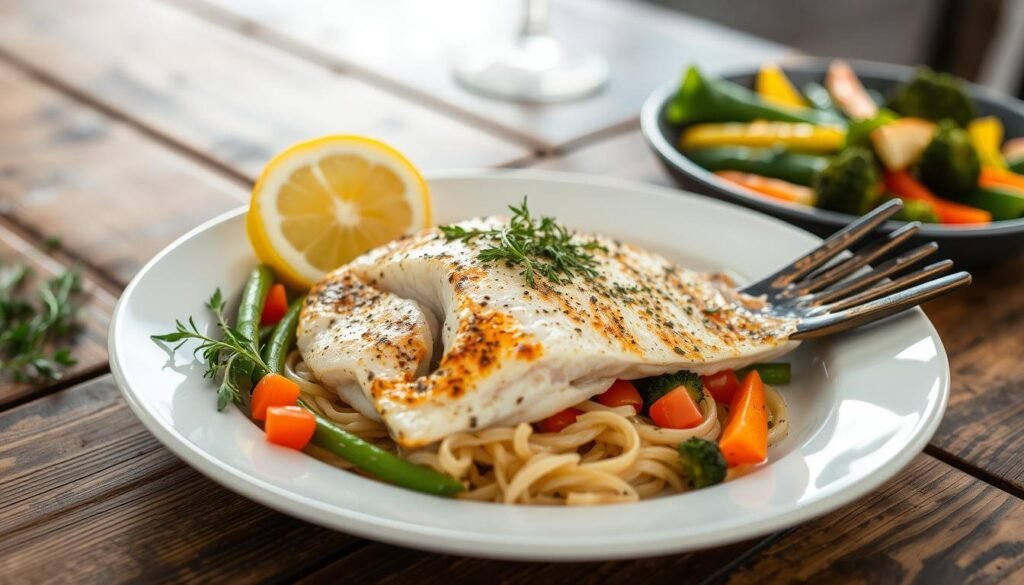 healthy baked flounder