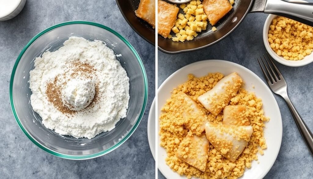 pan-fried fish coating process