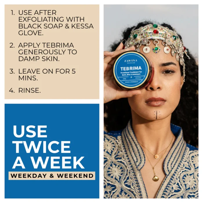 Tebrima Nila Body Mask – Traditional Moroccan Herbal Body Care Mask