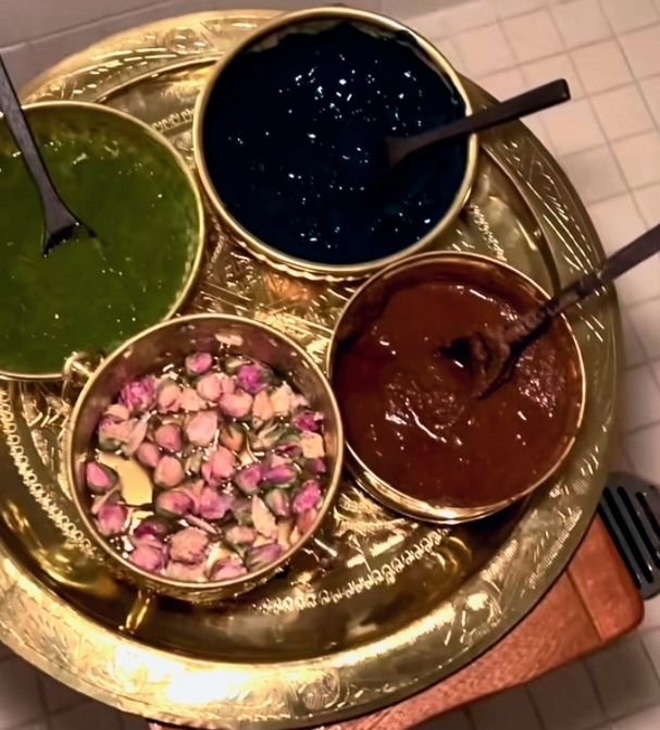 Traditional Moroccan hammam ingredients